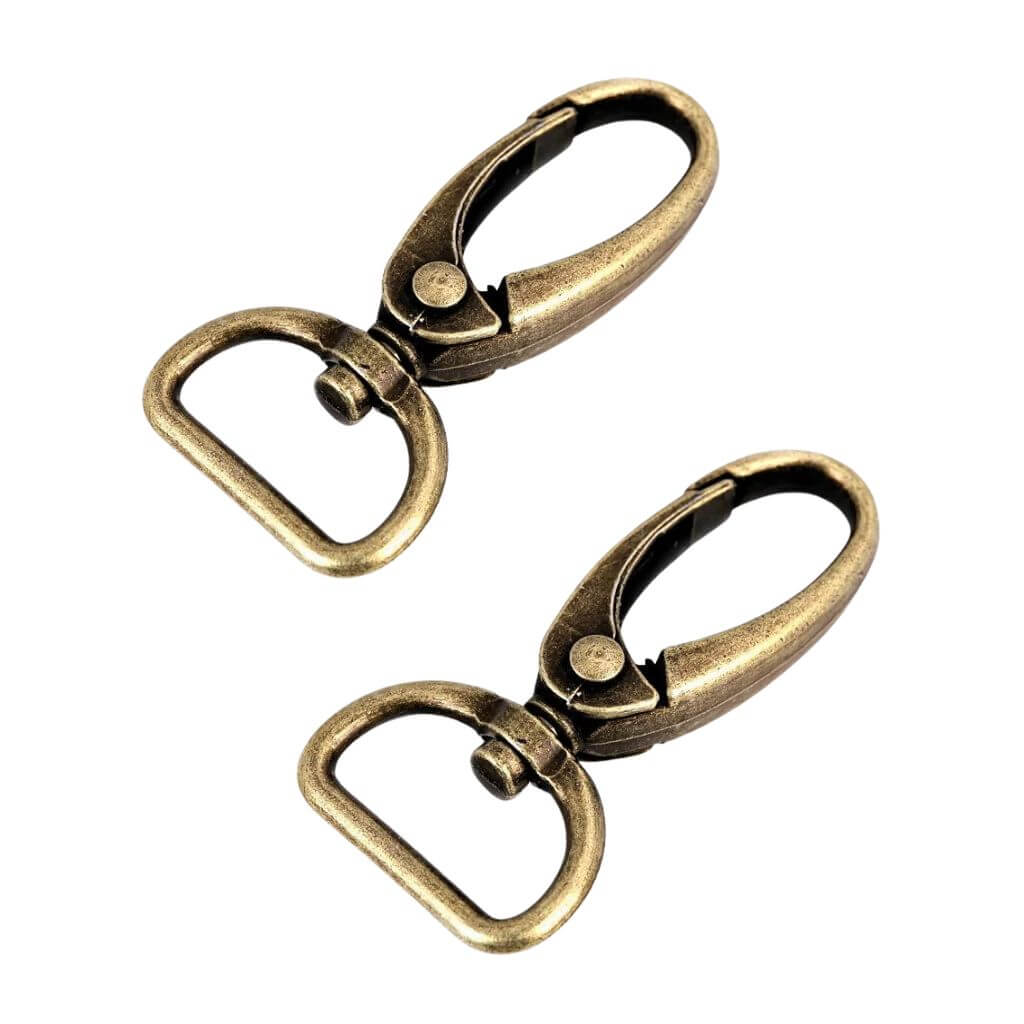 Stoklasa Altmessing Stoklasa Set aus 2 Metall Karabiner Lieblingsgarn