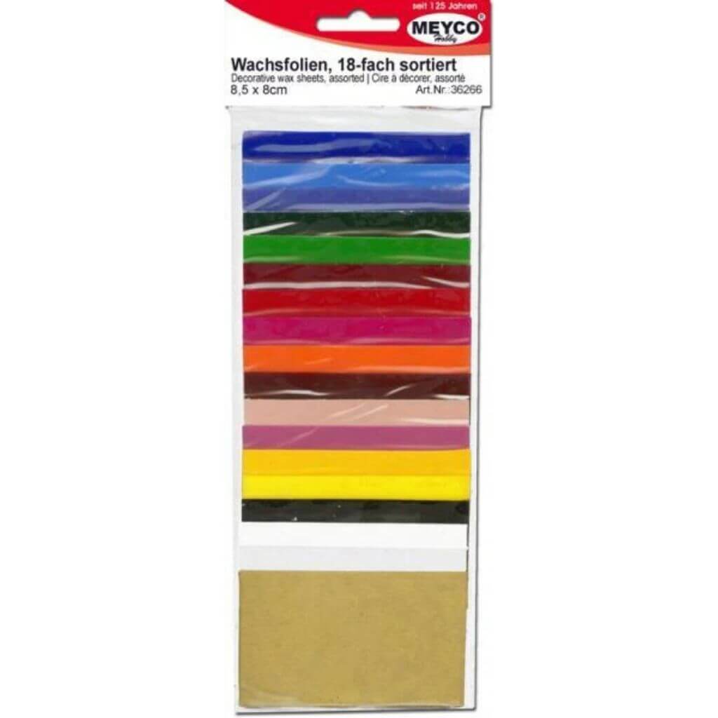 Meyco Meyco Verzierwachs, 8,5X5 Cm, Sortiment=18 Farben Sort. Lieblingsgarn