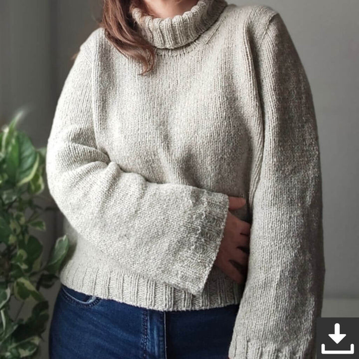 Miene Knits Pattern Suna Sweater Rundhals Strickanleitung - Miene Knits (PDF) Lieblingsgarn