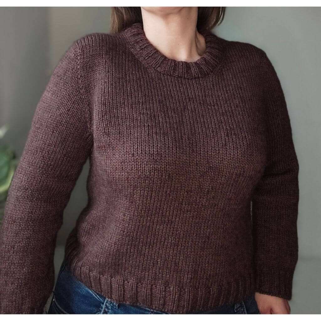 Miene Knits Pattern Suna Sweater Rundhals Strickanleitung - Miene Knits (PDF) Lieblingsgarn