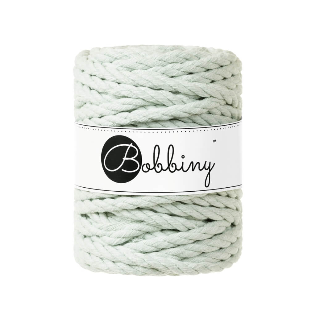 Bobbiny Milky Green Bobbiny Makramee Garn 9 mm x 30 m gedreht Lieblingsgarn