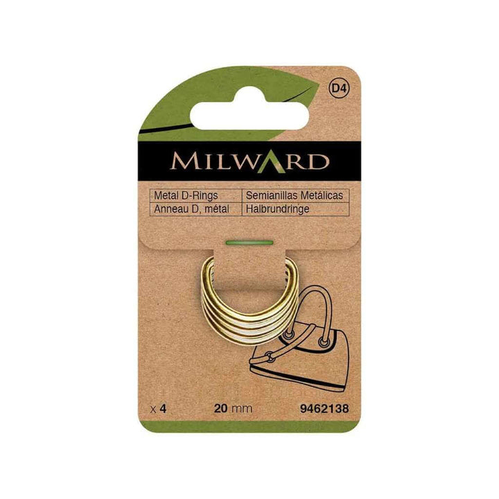 Milward Gold / 20 mm Milward D-Ring Lieblingsgarn