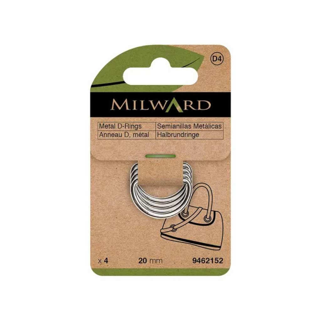 Milward Nickel / 20 mm Milward D-Ring Lieblingsgarn