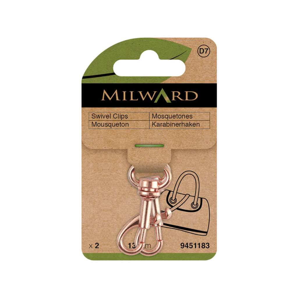 Milward rosegold / 13 mm Milward Karabinerhaken Lieblingsgarn