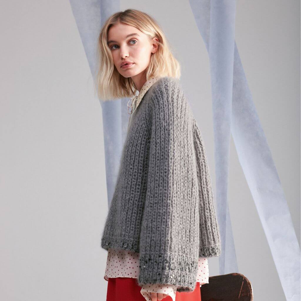 Top Down Pullover Mohair di Gio + Cosmo Strickanleitung - Lana Grossa (Heft)