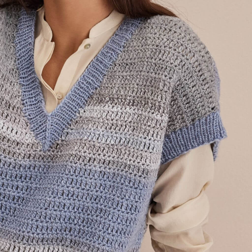 Pullunder mit Farbverlauf Häkelanleitungvon Lana Grossa