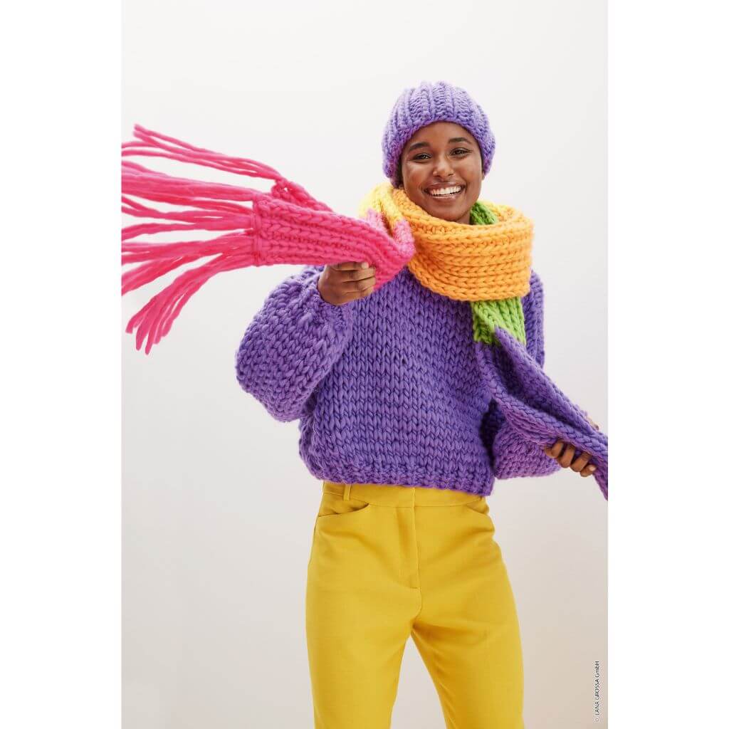 Lana Grossa Pattern Pullover im Fallmaschenmuster Strickanleitung - Lana Grossa (PDF) Lieblingsgarn