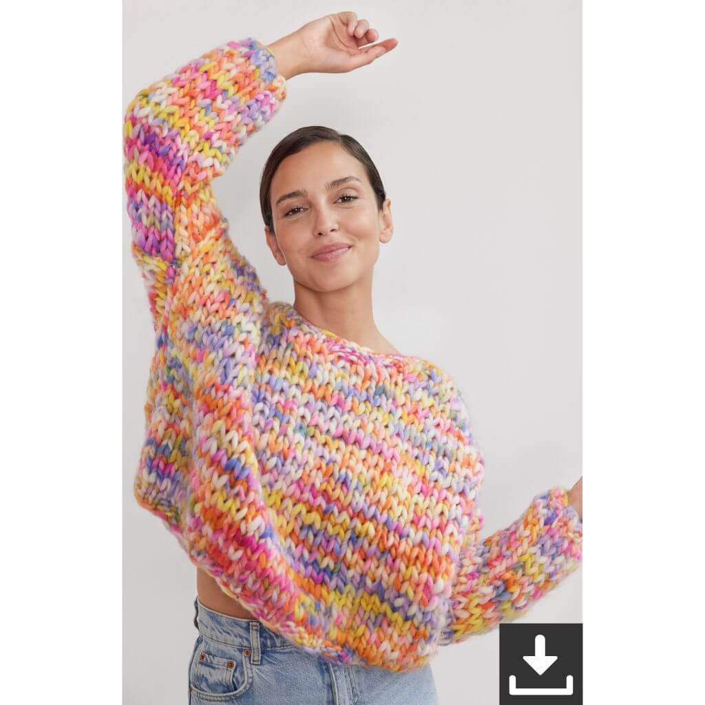 Lana Grossa Pattern Bunter Pullover Strickanleitung - Lana Grossa (PDF) Lieblingsgarn