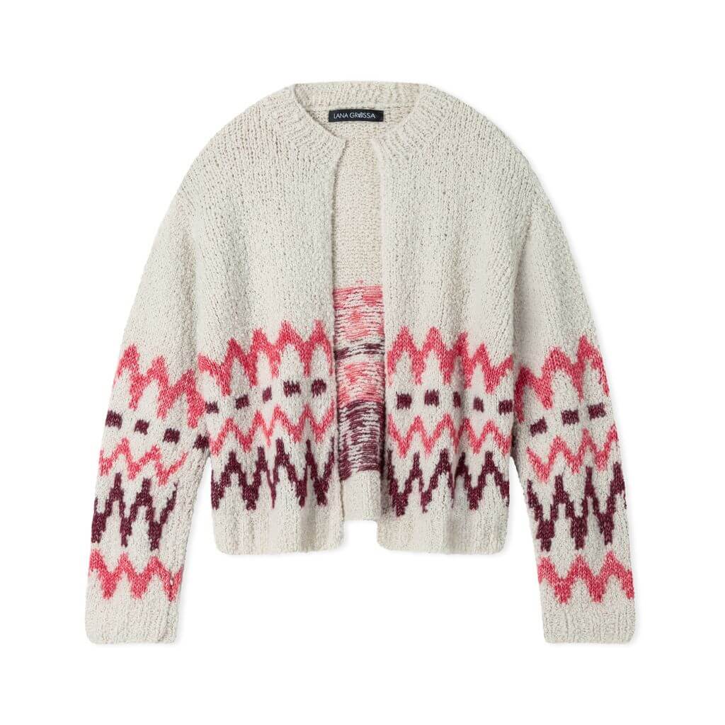 Jacquardmuster Cardigan Modell 6 Strickanleitung - Lana Grossa (Heft)