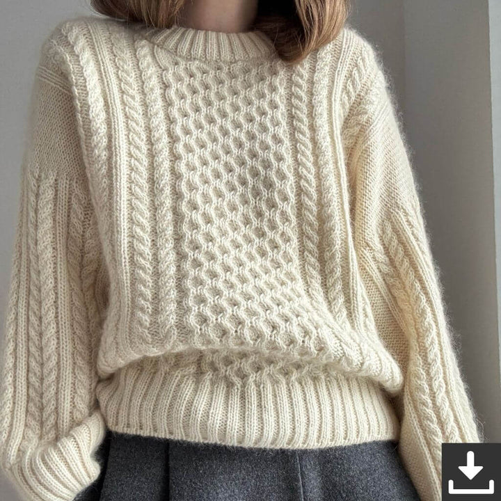Morecaknit Pattern Ninon Pullover Strickanleitung - Morecaknit (PDF) Lieblingsgarn