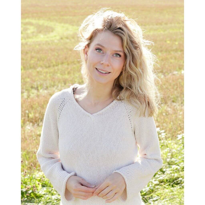 Drops Design Pattern Damen Pullover Morning Moon Strickanleitung - Drops (PDF) Lieblingsgarn