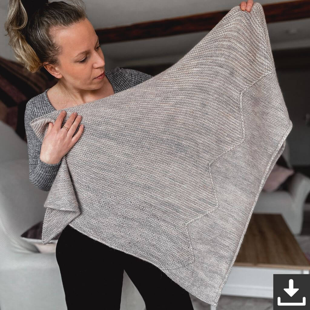 Katharina Lehmann Pattern Tuch Mountainscape Strickanleitung - Rina Lehmann (PDF) Lieblingsgarn