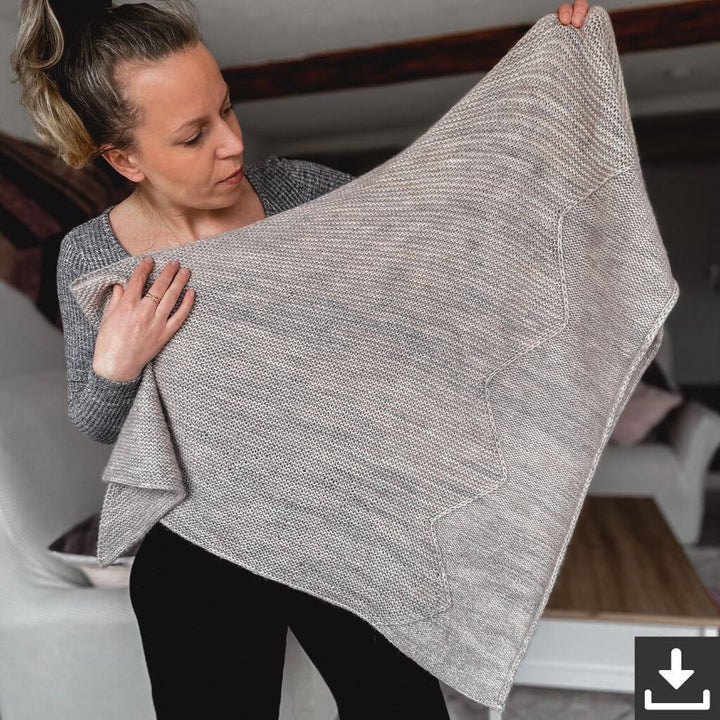 Katharina Lehmann Pattern Tuch Mountainscape Strickanleitung - Rina Lehmann (PDF) Lieblingsgarn