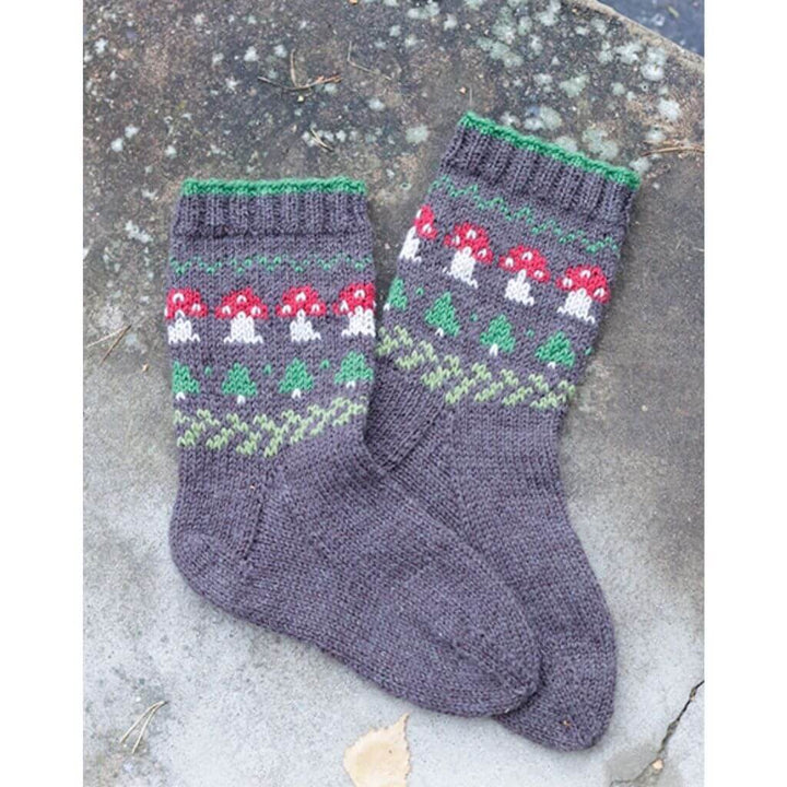 Drops Design Pattern Socken Mushroom Season Socks Strickanleitung - Drops (PDF) Lieblingsgarn