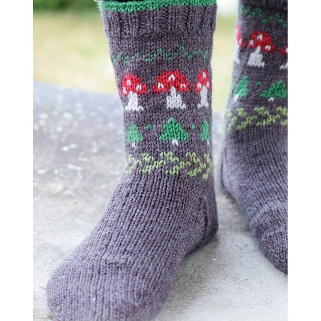 Drops Design Pattern Socken Mushroom Season Socks Strickanleitung - Drops (PDF) Lieblingsgarn