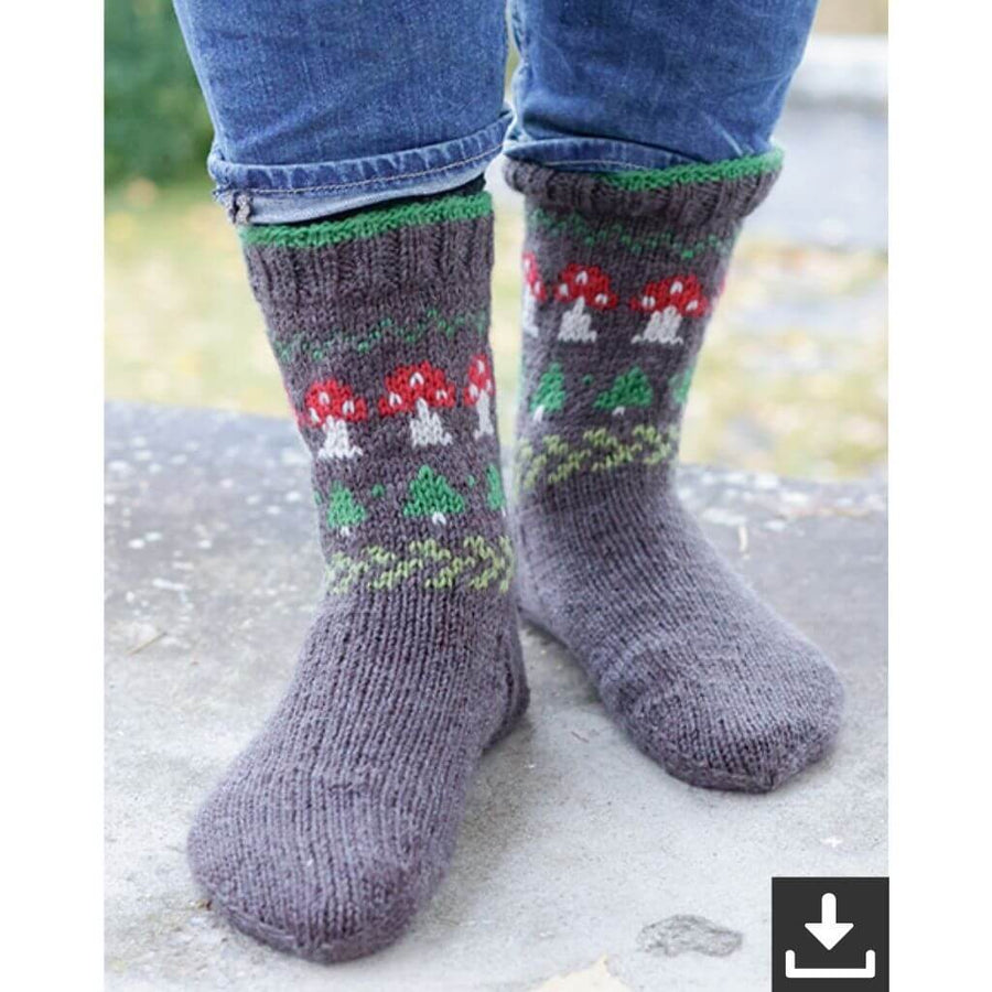 Drops Socken Mushroom Season Socks Strickanleitung - Drops (PDF) Lieblingsgarn