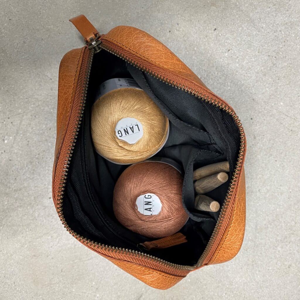 muud Whisky muud Sandnes - handgefertigte Ledertasche Lieblingsgarn