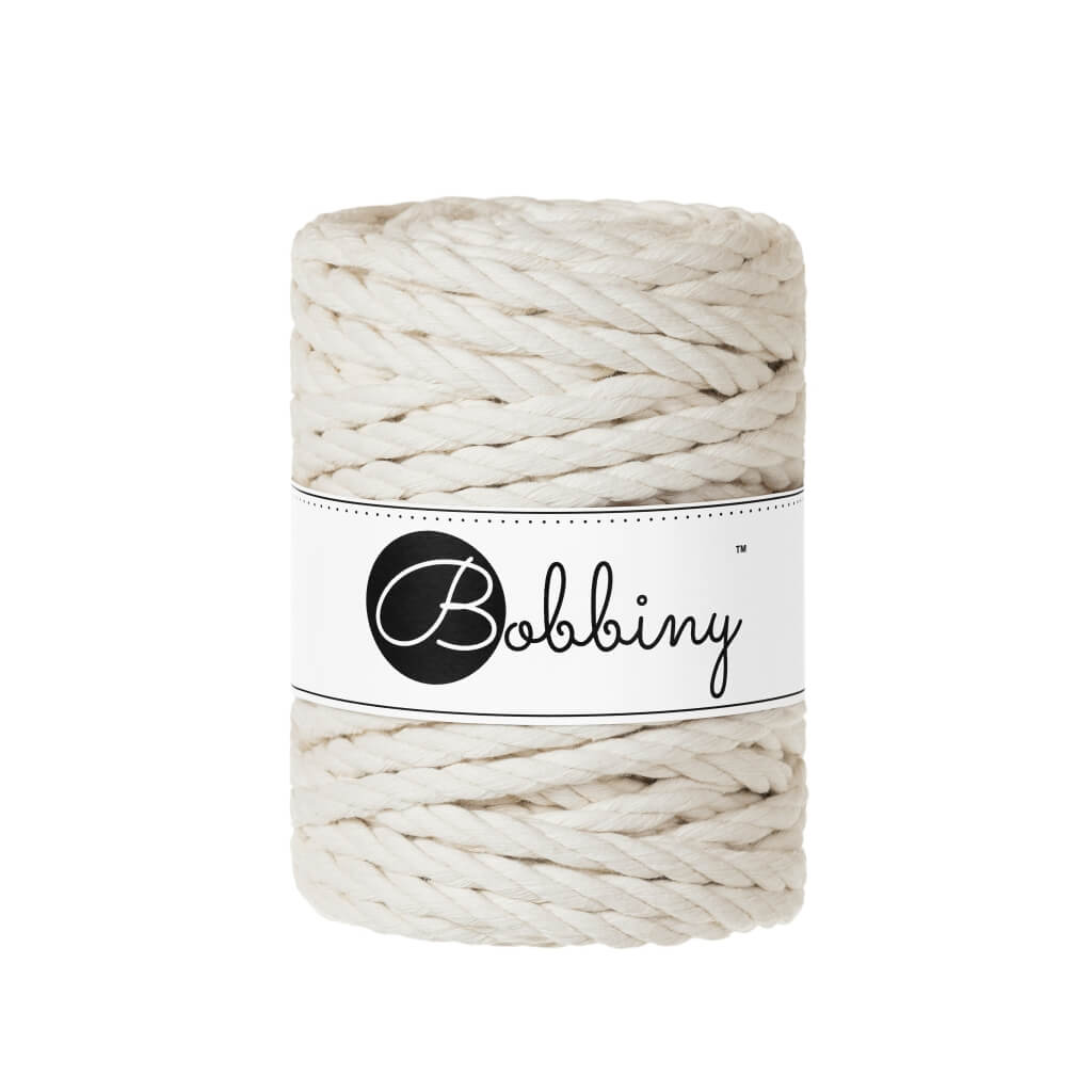 Bobbiny Natural Bobbiny Makramee Garn 9 mm x 30 m gedreht Lieblingsgarn