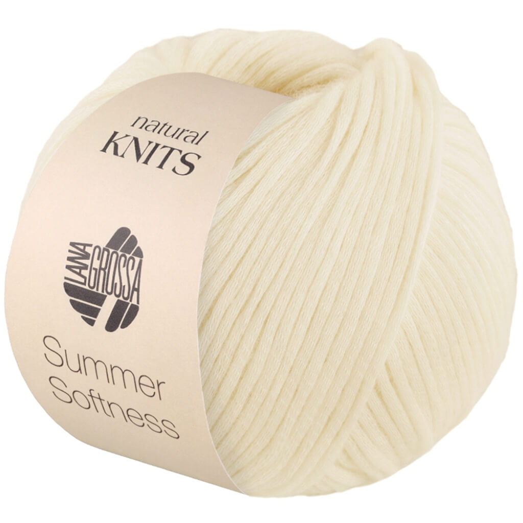 Lana Grossa 2 - Creme Lana Grossa Summer Softness Lieblingsgarn