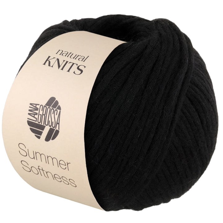 Lana Grossa 20 - Schwarz Lana Grossa Summer Softness Lieblingsgarn
