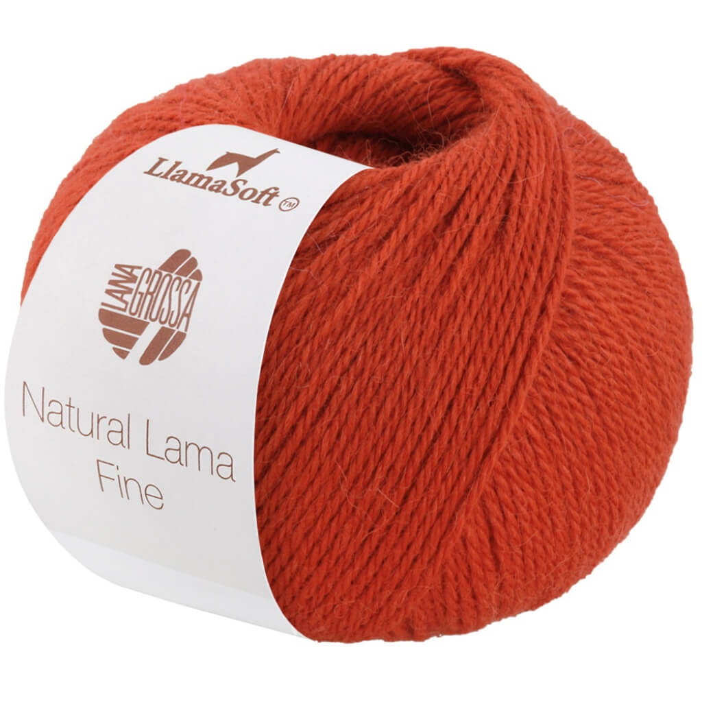 Lana Grossa 104 - Rostorange Lana Grossa Natural Lama Fine Lieblingsgarn