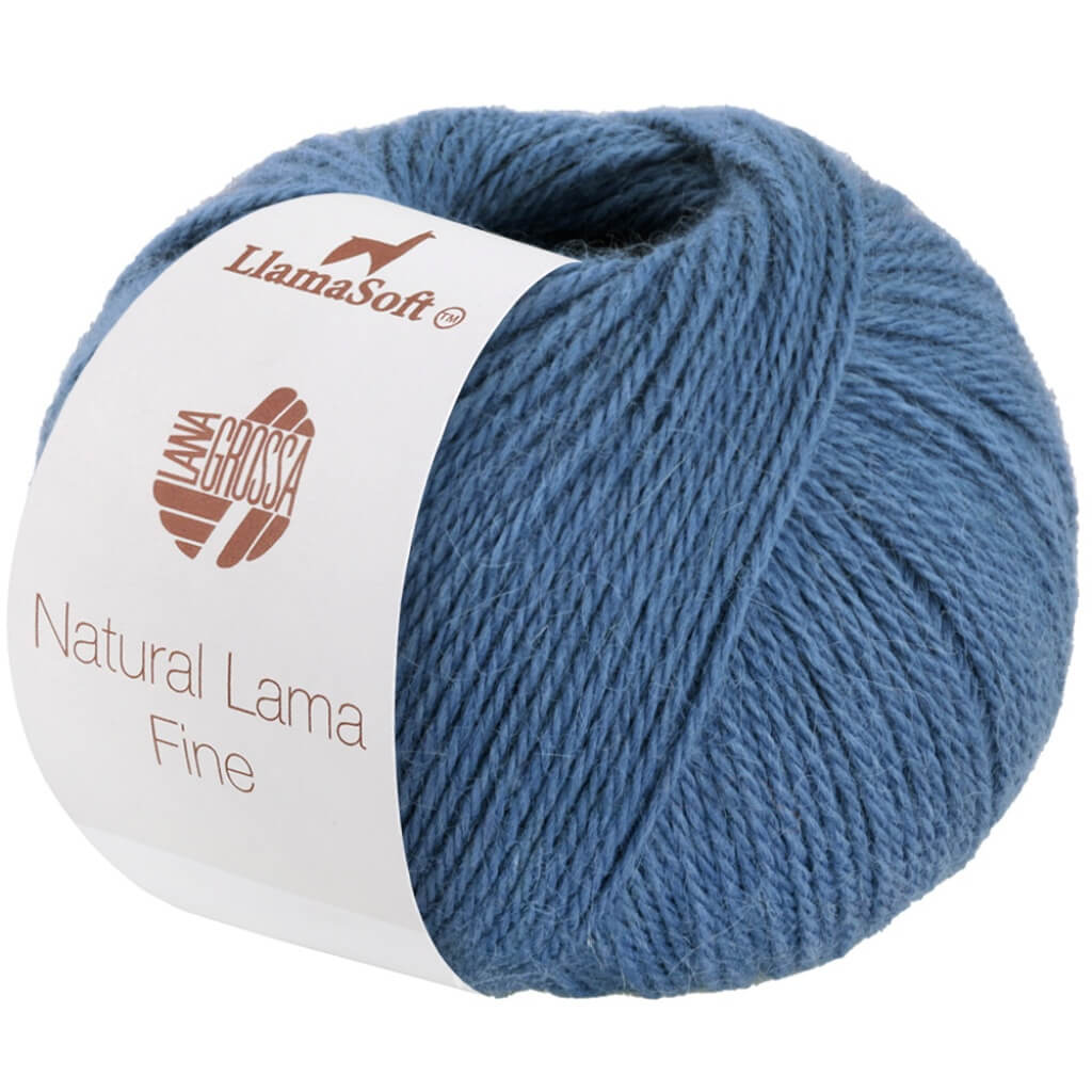 Lana Grossa 105 - Taubenblau Lana Grossa Natural Lama Fine Lieblingsgarn