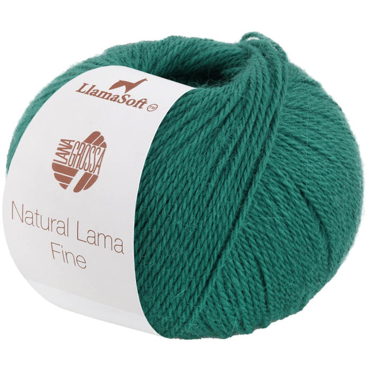 Lana Grossa 107 - Türkisblau Lana Grossa Natural Lama Fine Lieblingsgarn