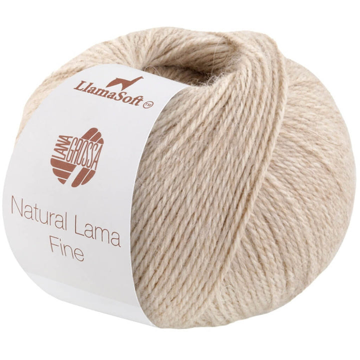 Lana Grossa 110 - Hellbeige Lana Grossa Natural Lama Fine Lieblingsgarn