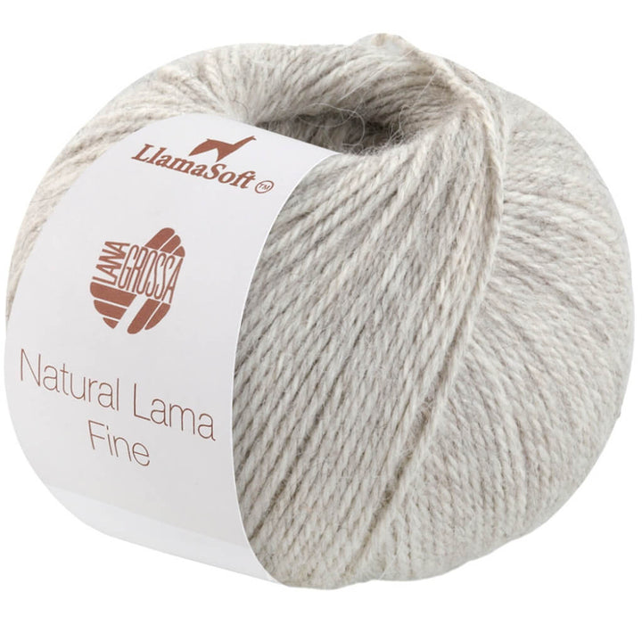 Lana Grossa 112 - Graubeige Lana Grossa Natural Lama Fine Lieblingsgarn