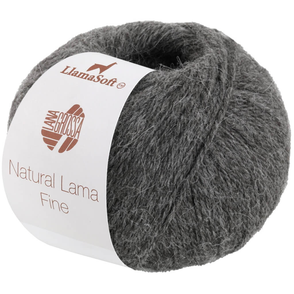 Lana Grossa 114 - Graubraun Lana Grossa Natural Lama Fine Lieblingsgarn