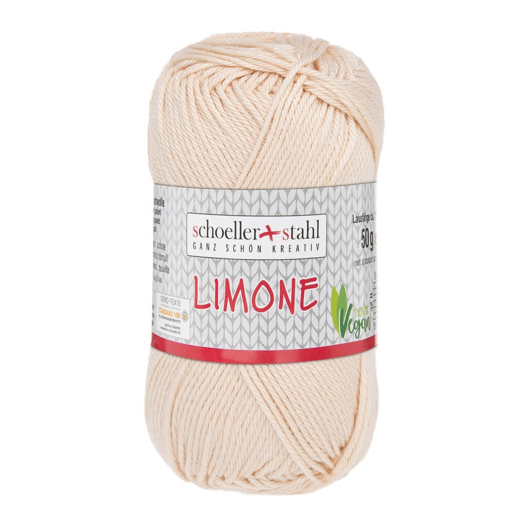 Schoeller + Stahl 10 - Sand Schoeller + Stahl Limone 50g - Baumwollgarn Lieblingsgarn