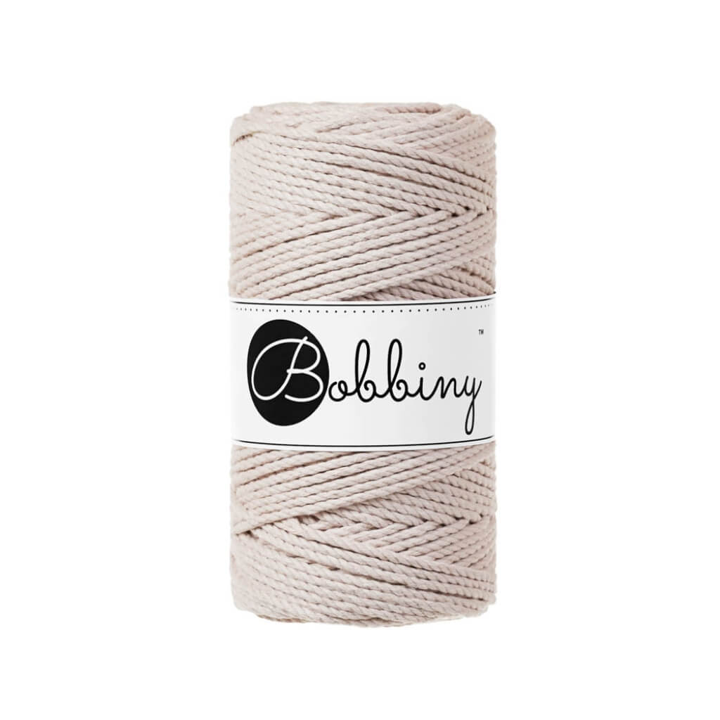 Bobbiny Nude Bobbiny Makramee Garn 3mm gedreht Lieblingsgarn