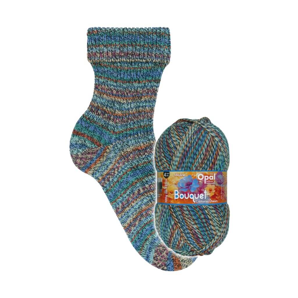 Opal 1681 - California Dream Opal 4-fädig Bouquet Mouliné Lieblingsgarn