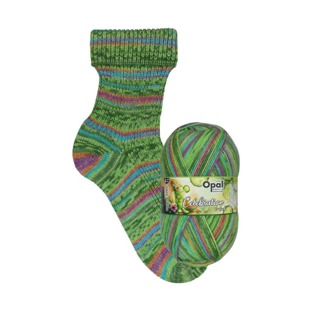 Opal 11690 - Verstrickter Gurkenzauber Opal 6fach Celebration Lieblingsgarn