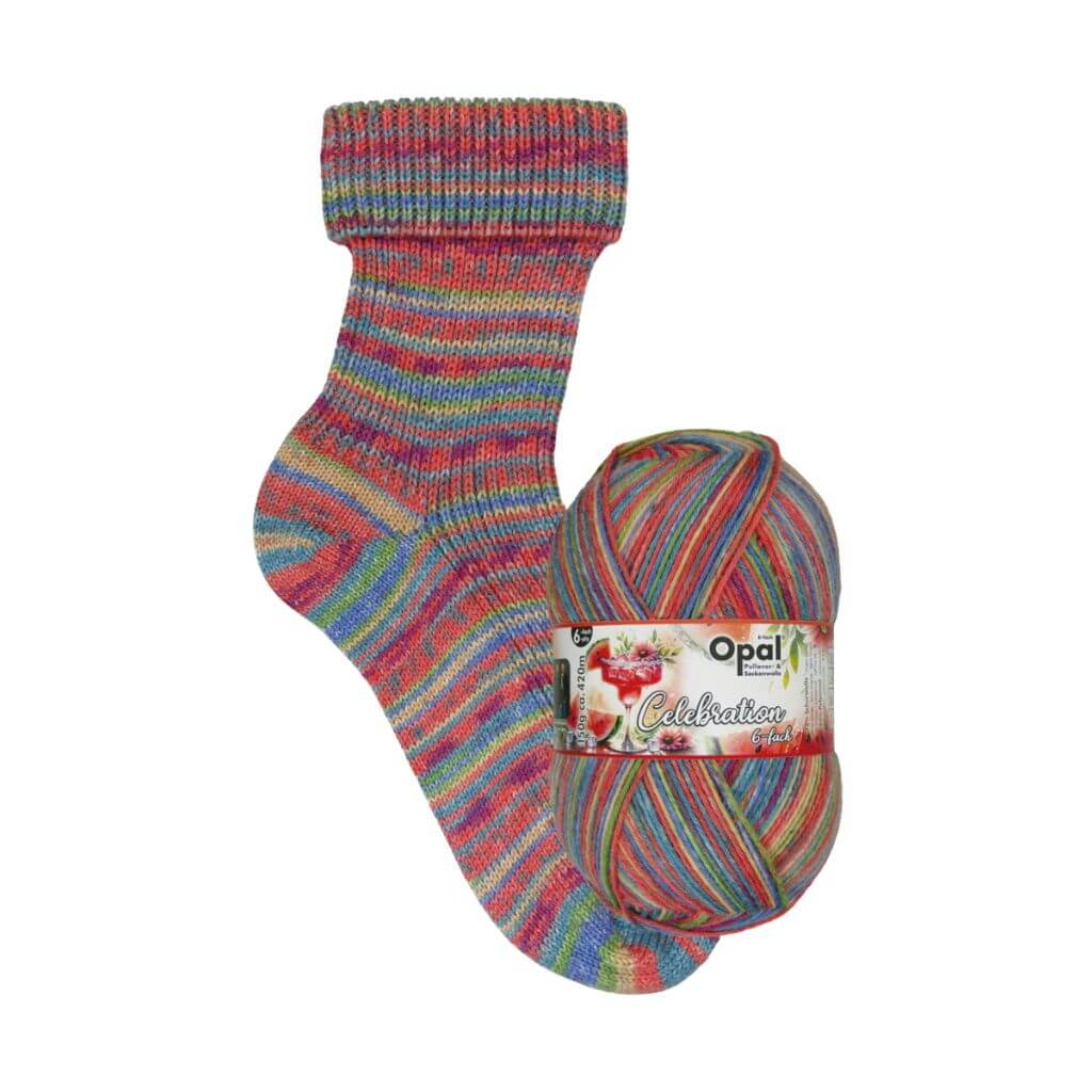 Opal 11693 - Wassermelonenelixier Opal 6fach Celebration Lieblingsgarn