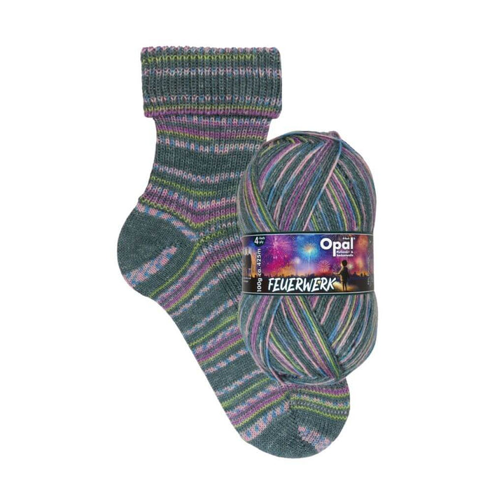 Opal 11650 - Sternenregen Opal 4-fädig Feuerwerk Lieblingsgarn
