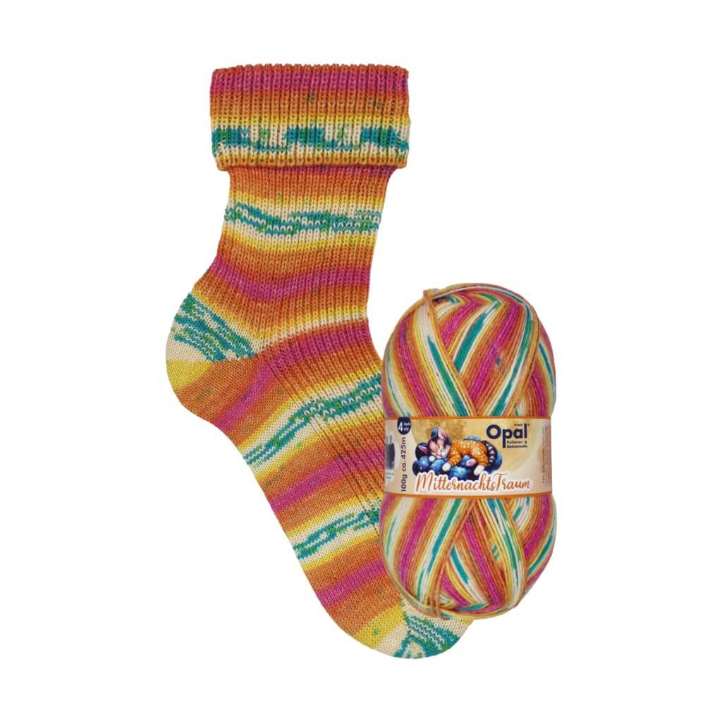 Opal 11644 - zu Hause kuscheln Opal Mitternachtstraum 4-fach 100g Lieblingsgarn