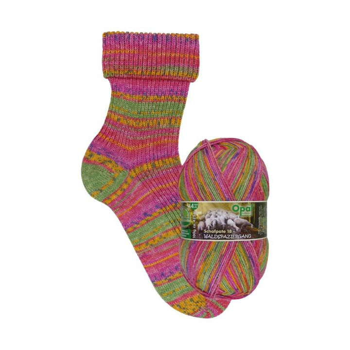 Opal 11671 - Pia liebt den Bach Opal 4F Schafpate 18 - Waldspaziergang Lieblingsgarn