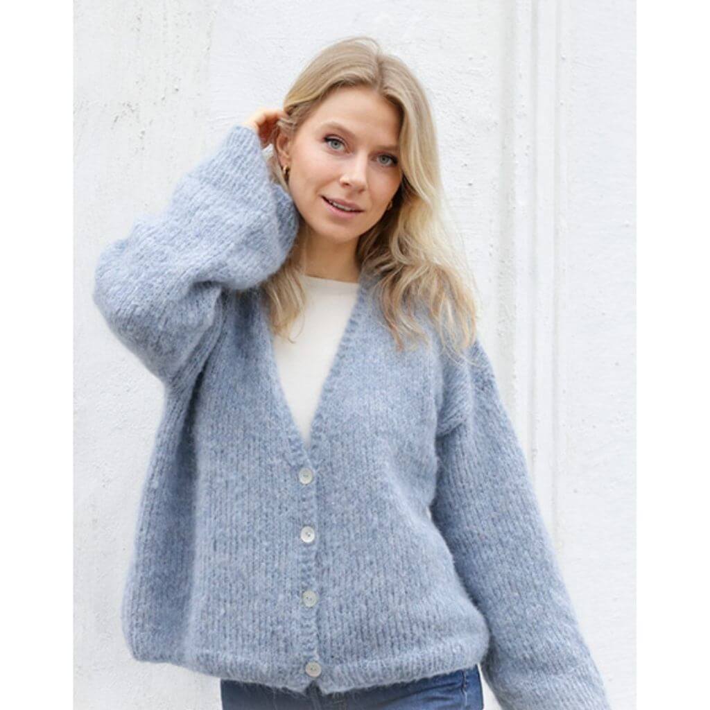 Drops Design Pattern Damen Jacke Open Sky Cardigan Strickanleitung - Drops (PDF) Lieblingsgarn