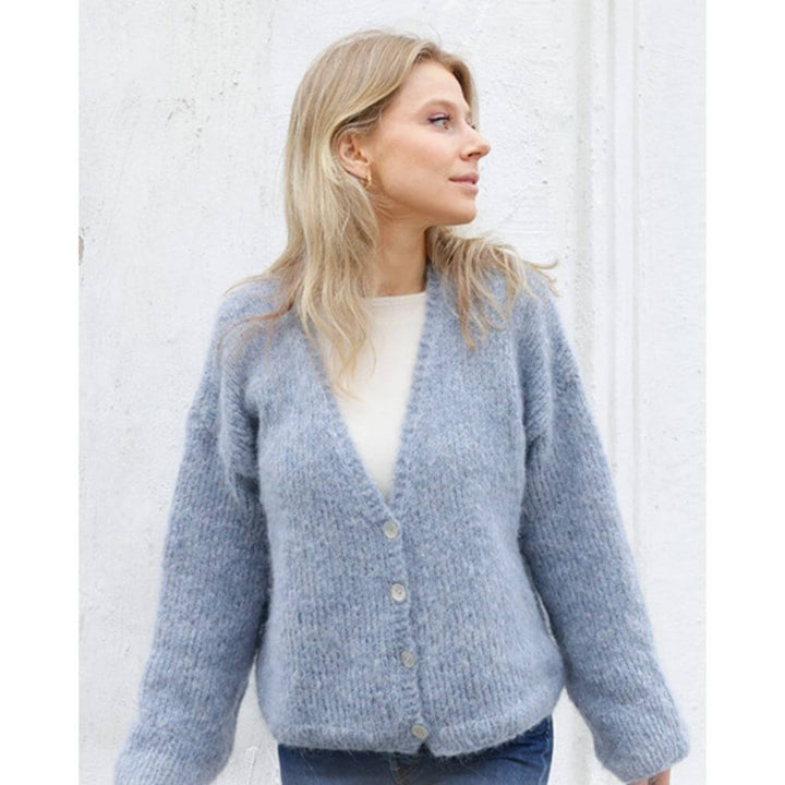 Drops Design Pattern Damen Jacke Open Sky Cardigan Strickanleitung - Drops (PDF) Lieblingsgarn