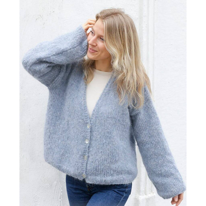 Drops Design Pattern Damen Jacke Open Sky Cardigan Strickanleitung - Drops (PDF) Lieblingsgarn