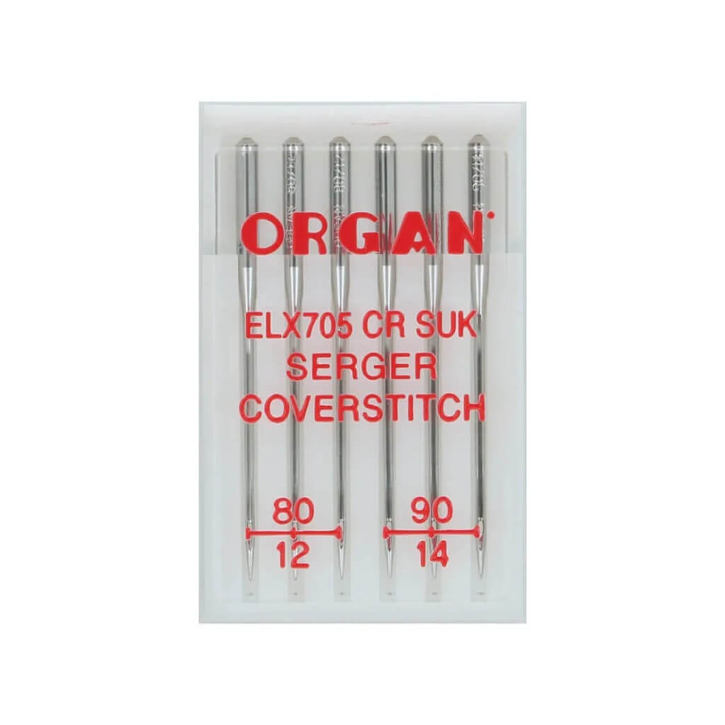 Organ Needles Organ Nähmaschinennadeln ELX705 CR SUK Serger Coverstitch 80-90 Lieblingsgarn