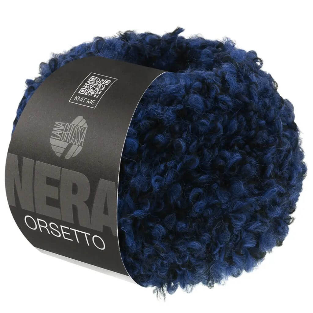 Lana Grossa Orsetto, Farbe 107 Dunkelblau/Schwarz bei Lieblingsgarn