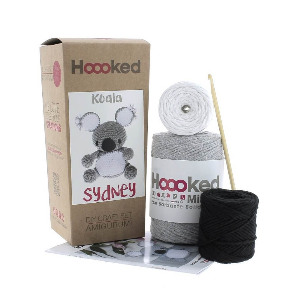 Hoooked Amigurumi Koala Sydney Häkelset - Hoooked Lieblingsgarn