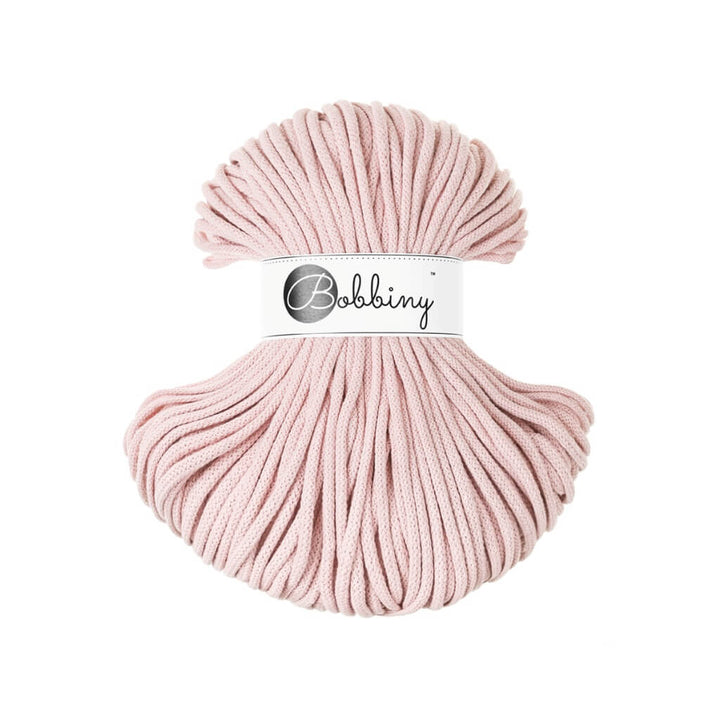Bobbiny Makrameegarn Pastel Pink Bobbiny Premium Kordel 5mm x 100 Meter Lieblingsgarn