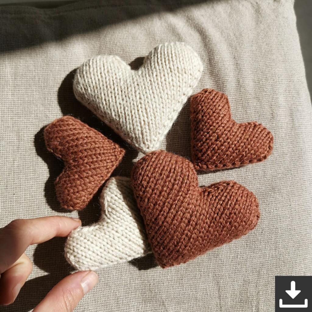 Paulastrickt Pattern Herz ALLERLIEBST Strickanleitung - Paulastrickt (PDF) Lieblingsgarn