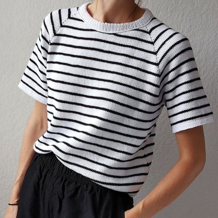 Paulastrickt Pattern Freestyle Shirt gestreift Strickanleitung - Paula strickt (PDF) Lieblingsgarn