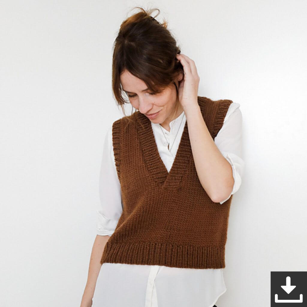 Paulastrickt Pattern Pullunder Mara Vest Strickanleitung - Paulstrickt (PDF) Lieblingsgarn