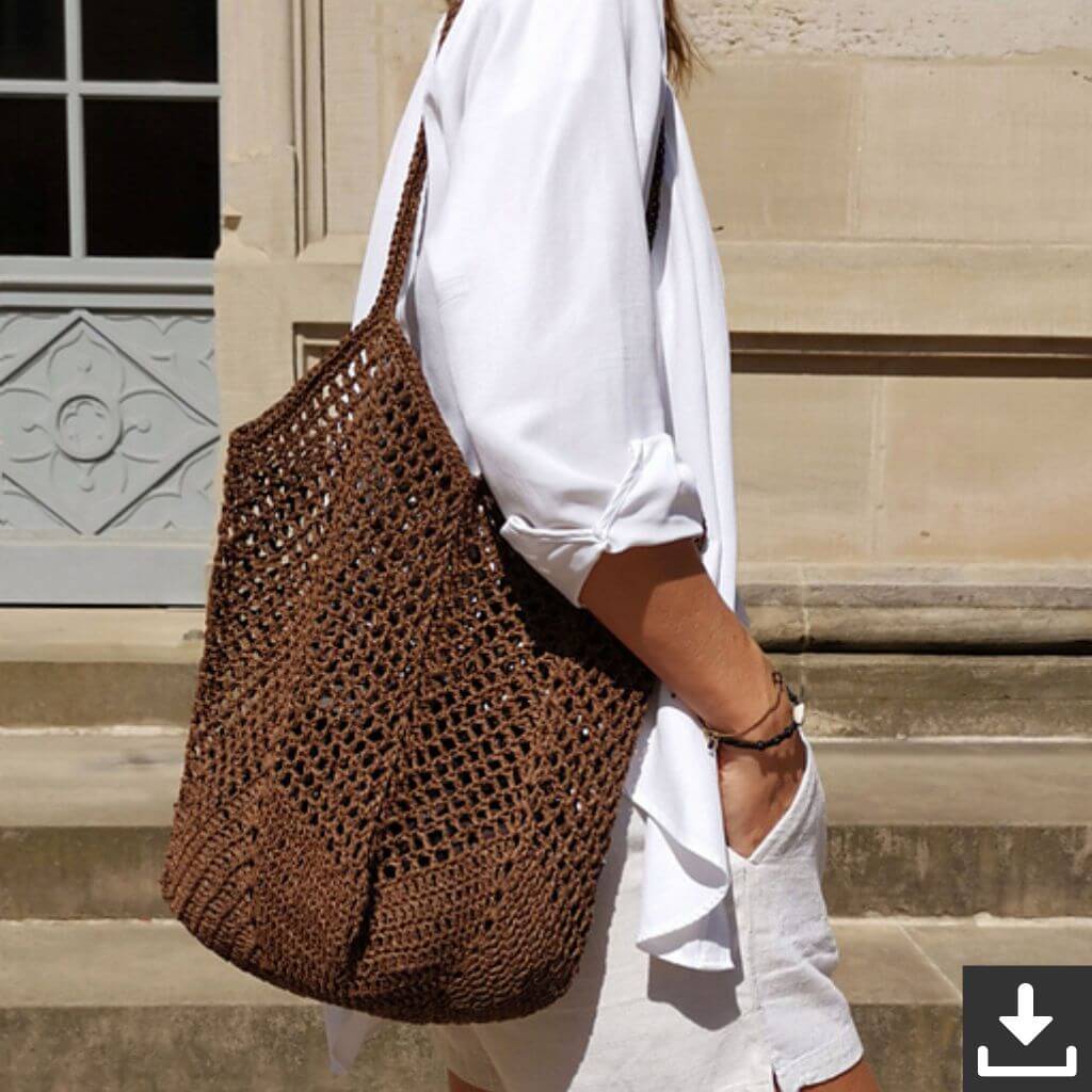 Paulastrickt Pattern Tasche Saladan Bag Häkelanleitung - Paulastrickt (PDF) Lieblingsgarn