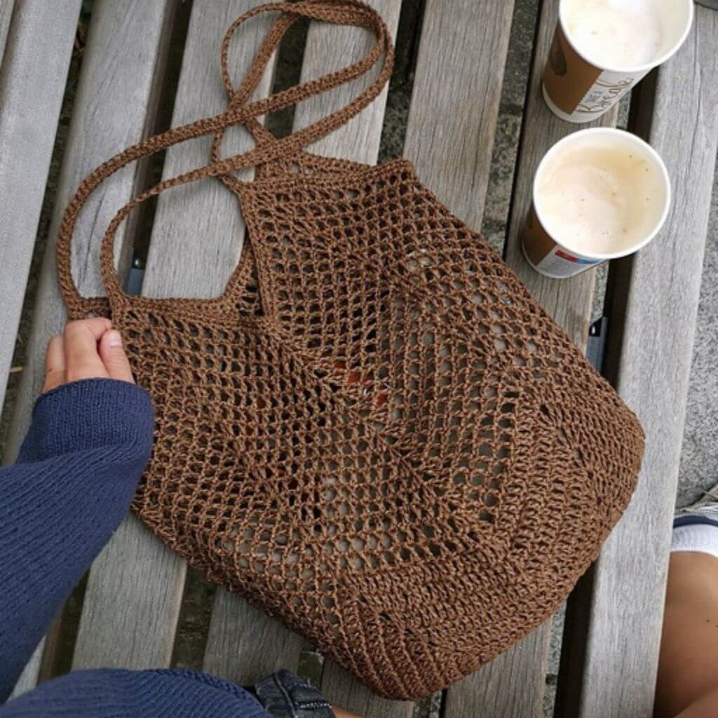 Paulastrickt Pattern Tasche Saladan Bag Häkelanleitung - Paulastrickt (PDF) Lieblingsgarn